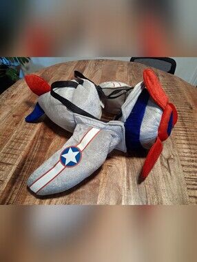 I Want To Be Plush Airplane Pilot Costume Sz 3 to 7 Years